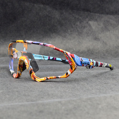 WORLUX Anti-fog Photochromic Cycling Sunglasses Rainbow Lens